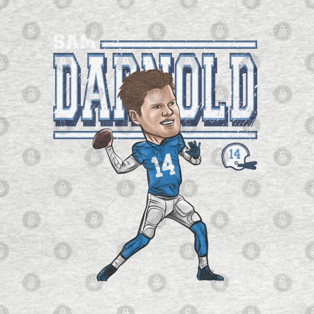 Sam Darnold Carolina Cartoon by MASTER_SHAOLIN